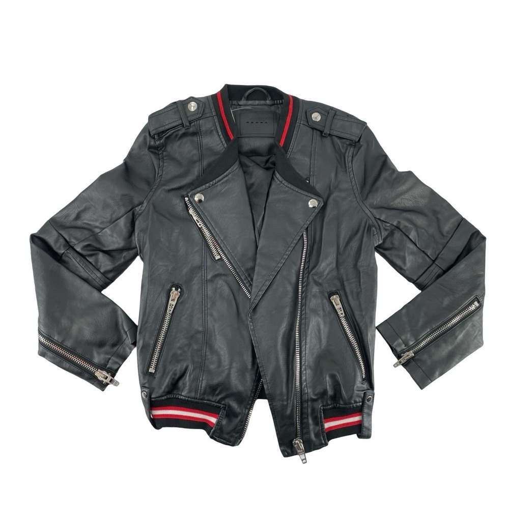 BLANKNYC Faux Leather Moto Jacket XS Black Excellent